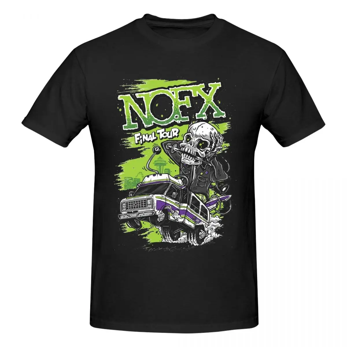 Novelty NOFX T-Shirts for Men Crew Neck Cotton T Shirt Short Sleeve Tees Gift Idea Clothing