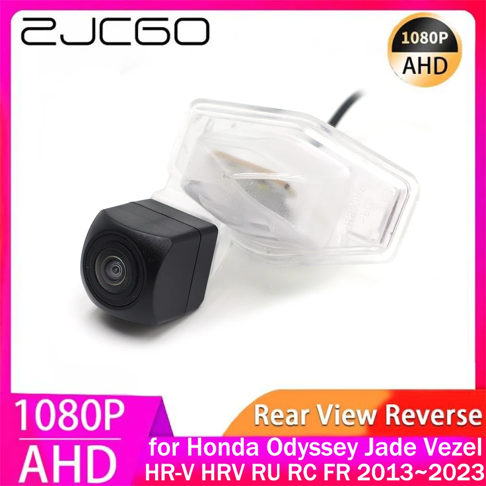 ZJCGO AHD 1080P Parking Reverse Back up Car Rear View Camera for Honda Odyssey Jade Vezel HR-V HRV RU RC FR 2013~2023