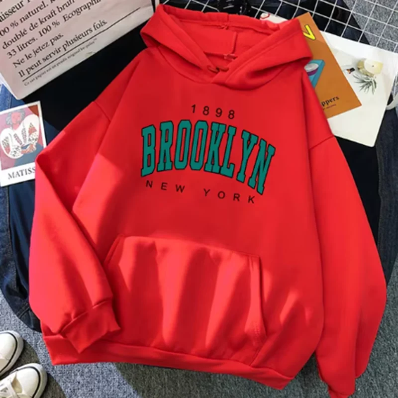 Autumn Winter Hooded Sweater Men's Fashion Loose HoodieJacket New York Clothing Letter Men Hip Hop Street Ladies Sports Boys