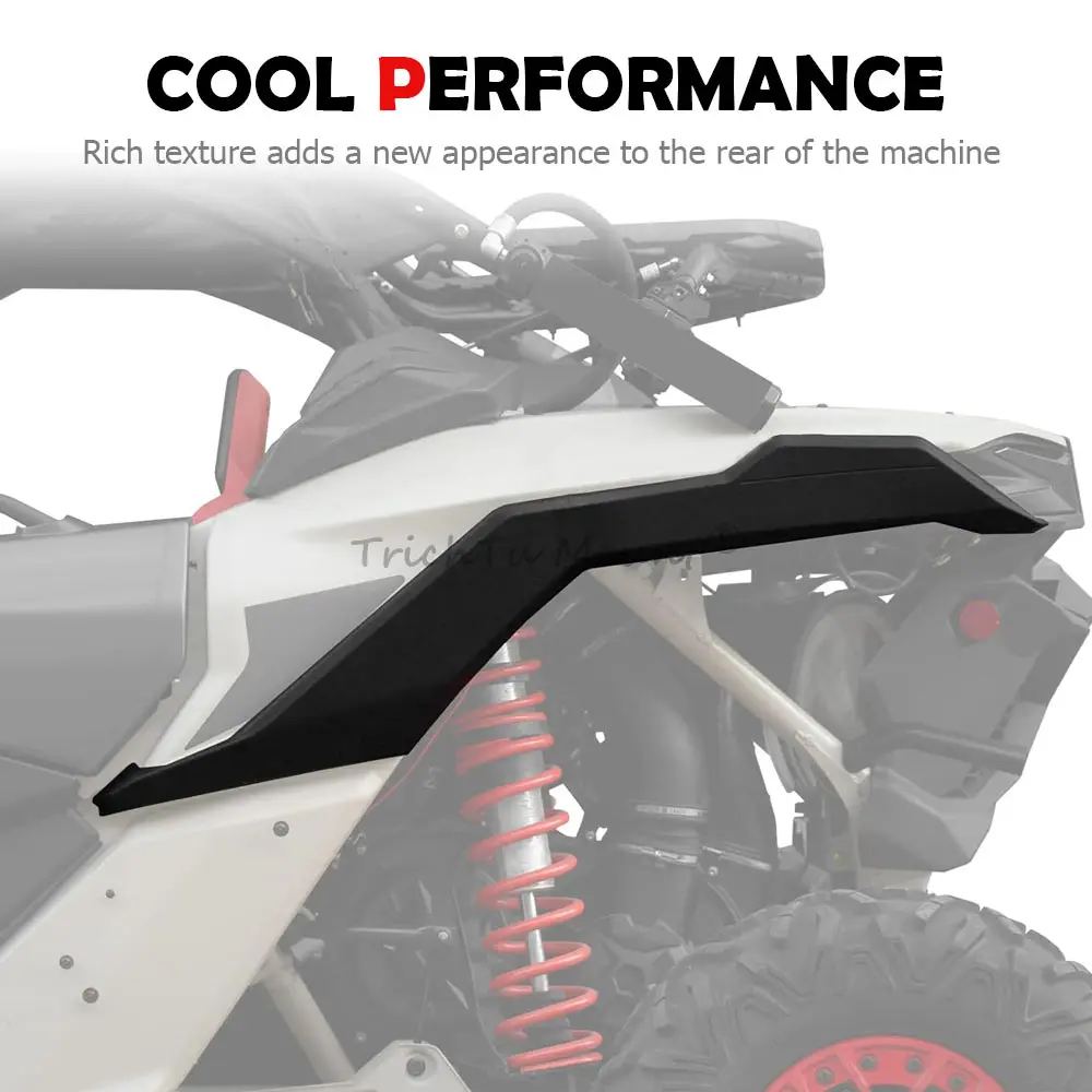 ABS Rear Mudguard Flaps Kit Fender Deflector For Can-Am Maverick X3 Max Turbo R RR RS DS MR 1000R 2017-2024 UTV Accessories