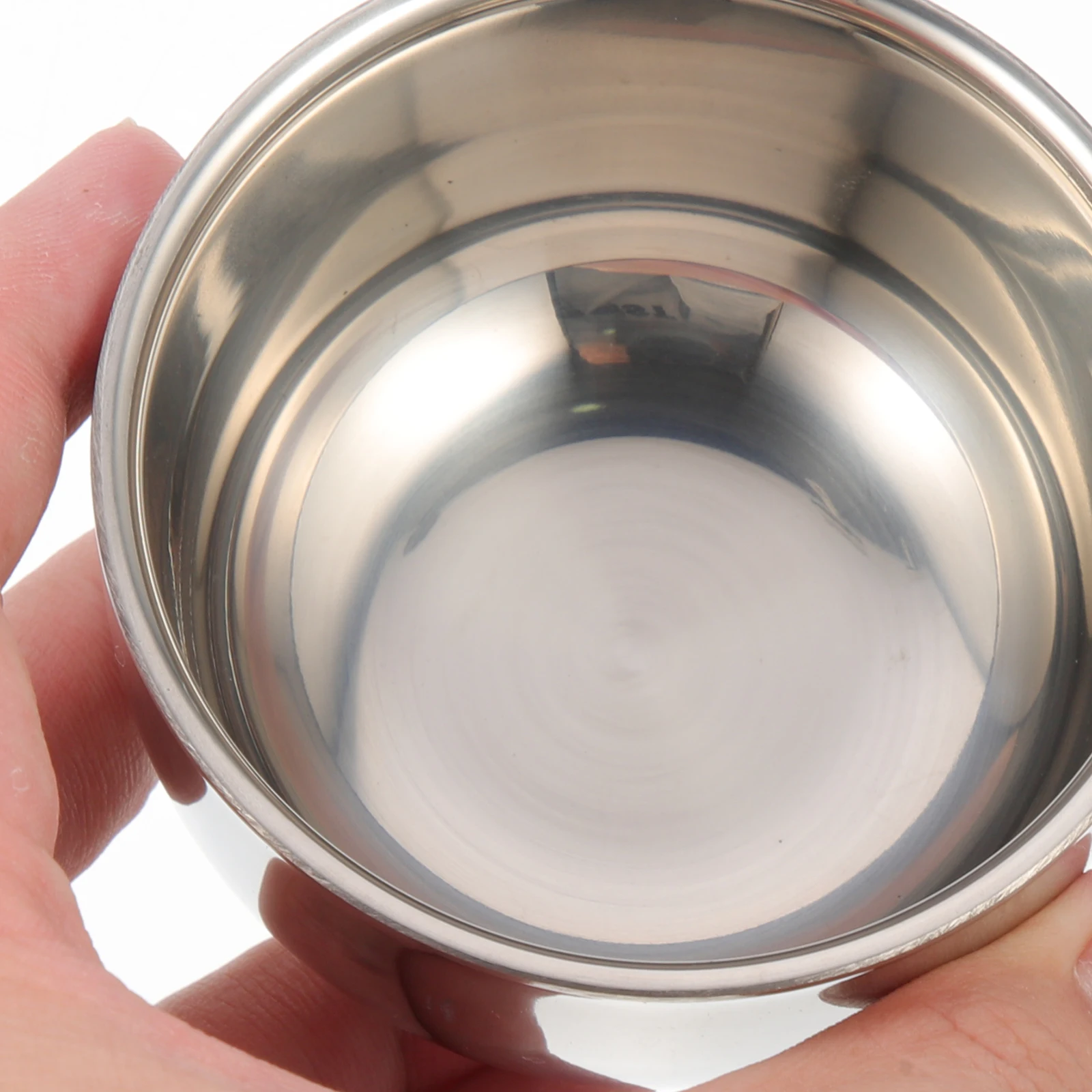 Чаша из нержавеющей стали большой емкости, портативная алюминиевая чашка для бритья для мужчин, многоразовая кружка для бритья, бытовая парикмахерская, бритье