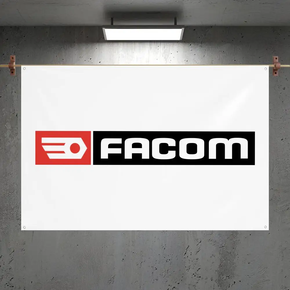 F-FACOMS Logo Car Parts Flags Custom Camping Outdoor Garden Room Bedroom Decor Party Backdrops Wall Art Family Gifts