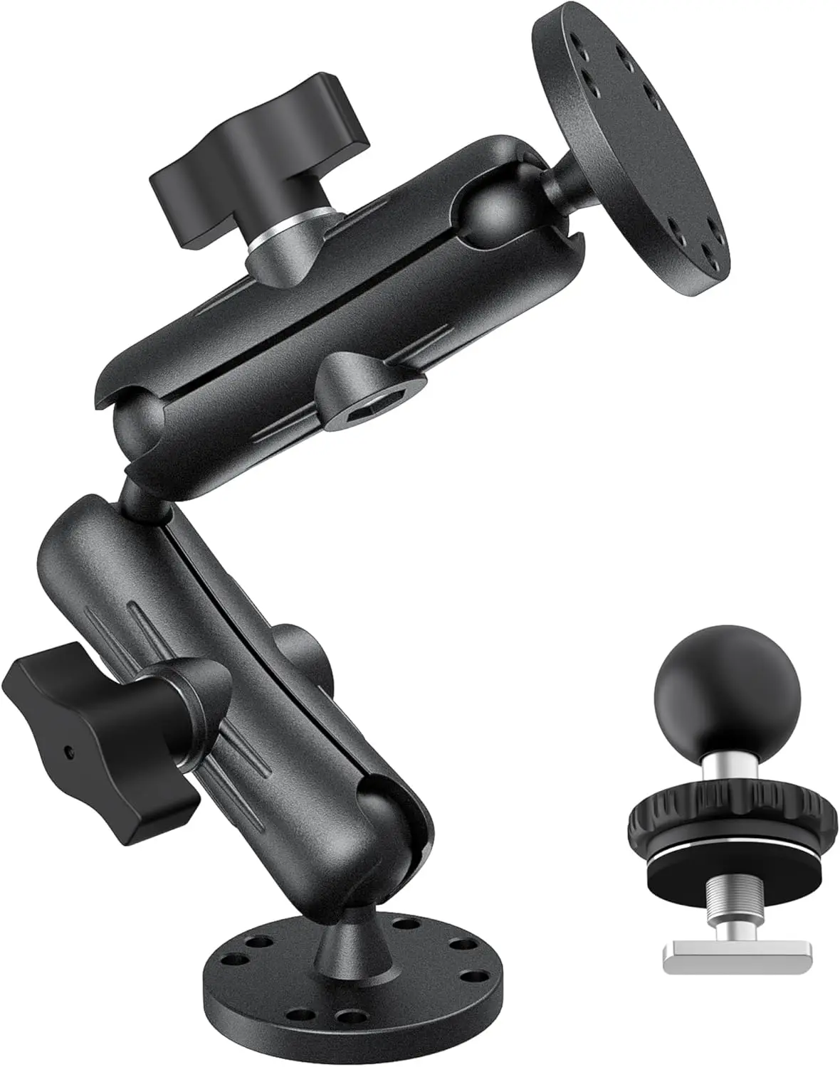 

Крепление для эхолота Kewirya с алюминиевым рычагом, пластина AMPS для GPS/лодок/транспортных средств, Т-образный болт для трековых систем и резервных камер