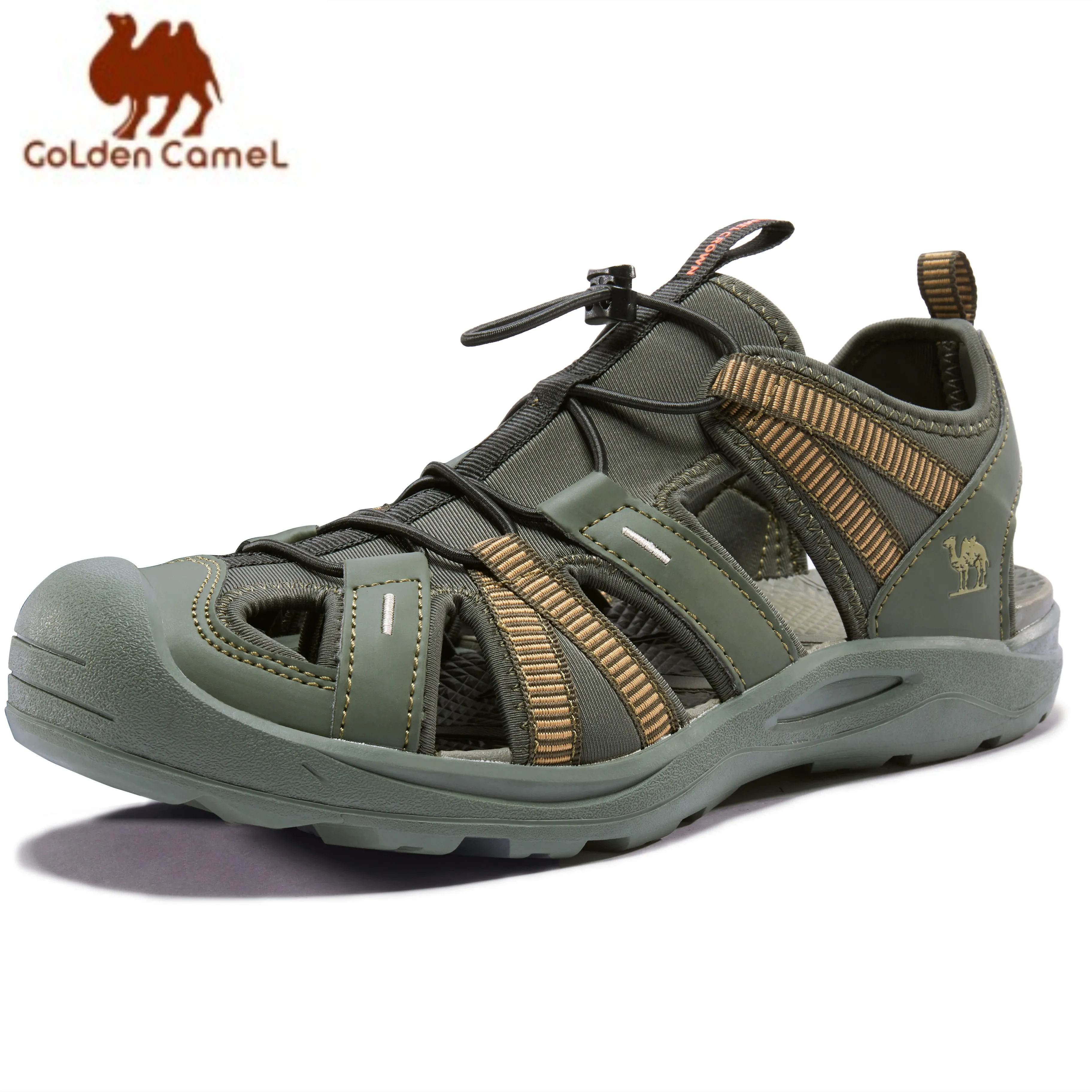 GOLDEN CAMEL Outdoors Hiking Men\'s Sandals Summer 2023 Closed Toe Sports Sandal Non Slip Water Beach Shoes for Men Slippers