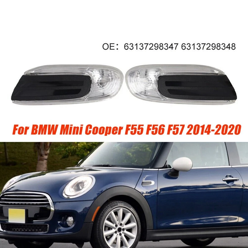 1 para LED błotnik włączony kierunkowskaz 7298347 7298348 dla BMW Mini Cooper F55 F56 F57 2014-2020 boczne części lampy obrysówka kierunkowskaz