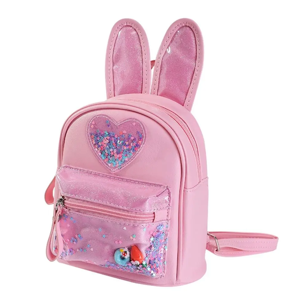 Mochila de coelho lantejoulas para crianças Bolsas de ombro convenientes Bolsa de escola impermeável multifuncional Desenhos animados fofos de alta qualidade