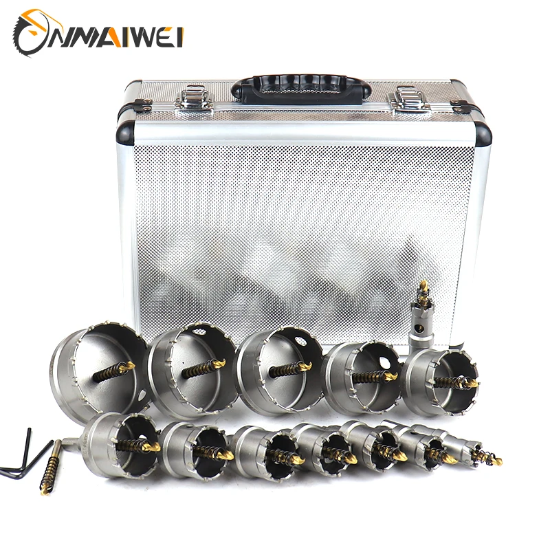 

16pcs 5A Core Drill Bit Stainless Steel Hole Saw TCT Carbide Tip Drill Bit Metal Alloy Cutting Drilling Power Tools