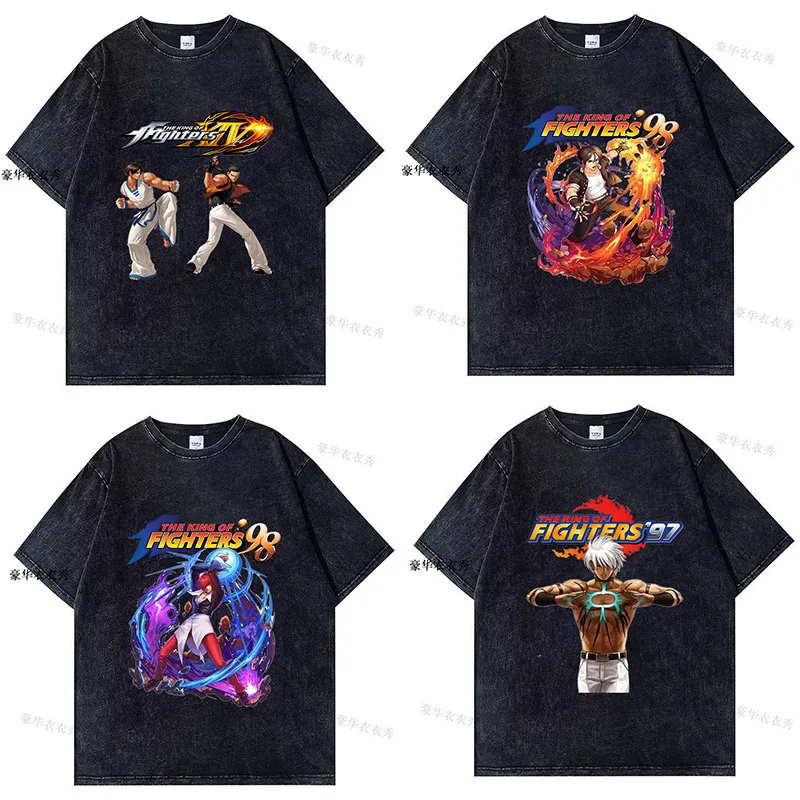 

Футболка с короткими рукавами из чистого хлопка, мужская боксерская императорская коллекция Oshihachi Sakanagi, винтажная летняя футболка с круглым вырезом