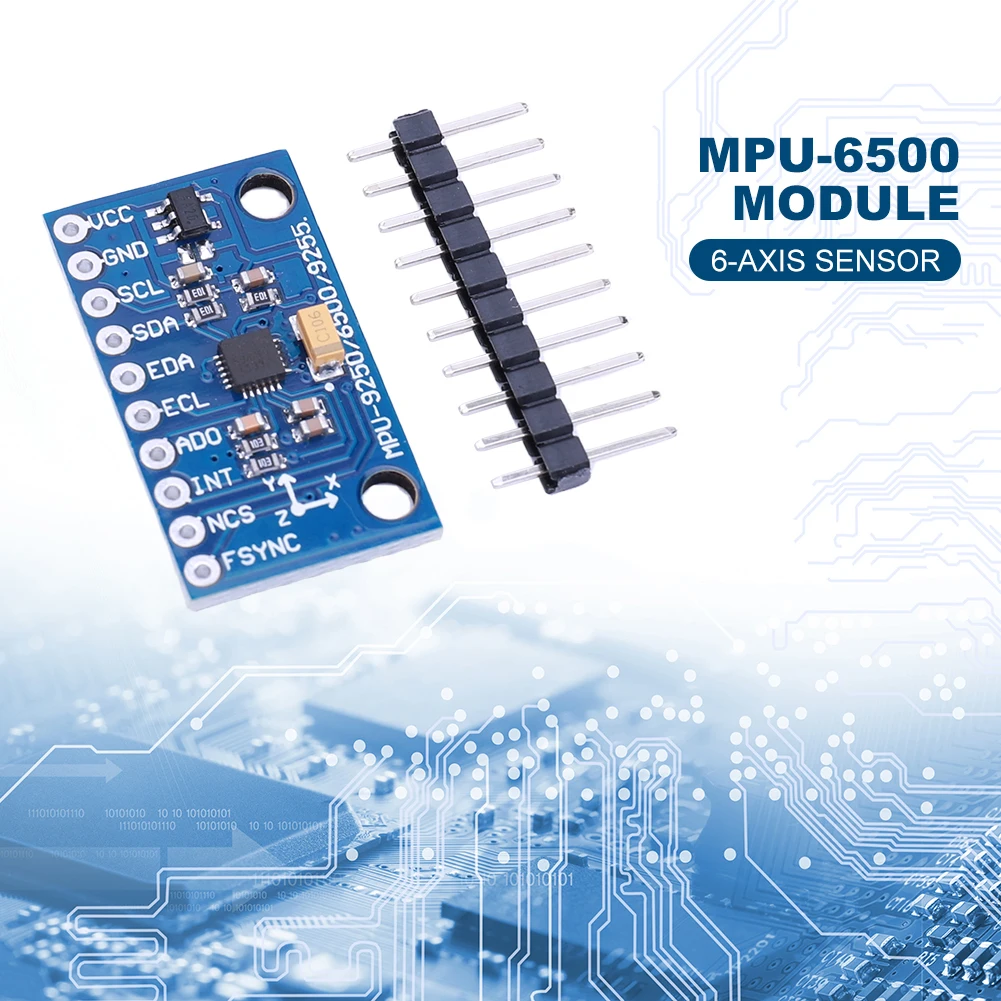 30-1SET GY-6500 MPU6500 6-Axis Gyroscope Accelerometer Sensor Module IIC I2C SPI Gyro Accelerometer DIY Kit Replace MPU6050