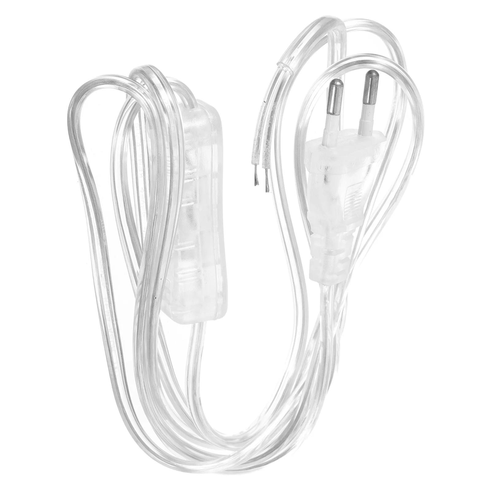 Transparent Clear Lamp Cord Power Cords Replacement Wire Extension Pendant Light Switch Wire Transparent Wire Lamp Wire Repair