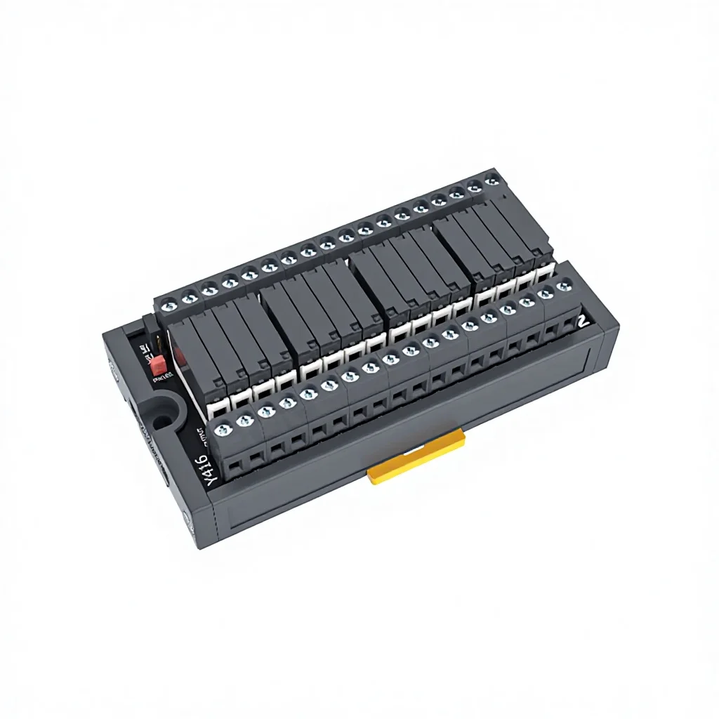 Y416 16-channel miniature sealed DC 24V signal relay module for PLC control rail terminals
