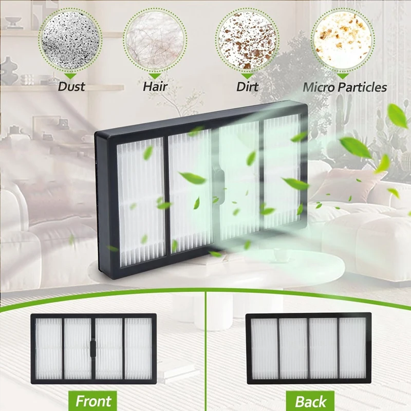 مكنسة كهربائية فرشاة دوارة مطاطية ، فرشاة جانبية لمرشح HEPA ، أجزاء غرفة Irobot S9 ، S9 + ، S9 Plus ، من سلسلة S