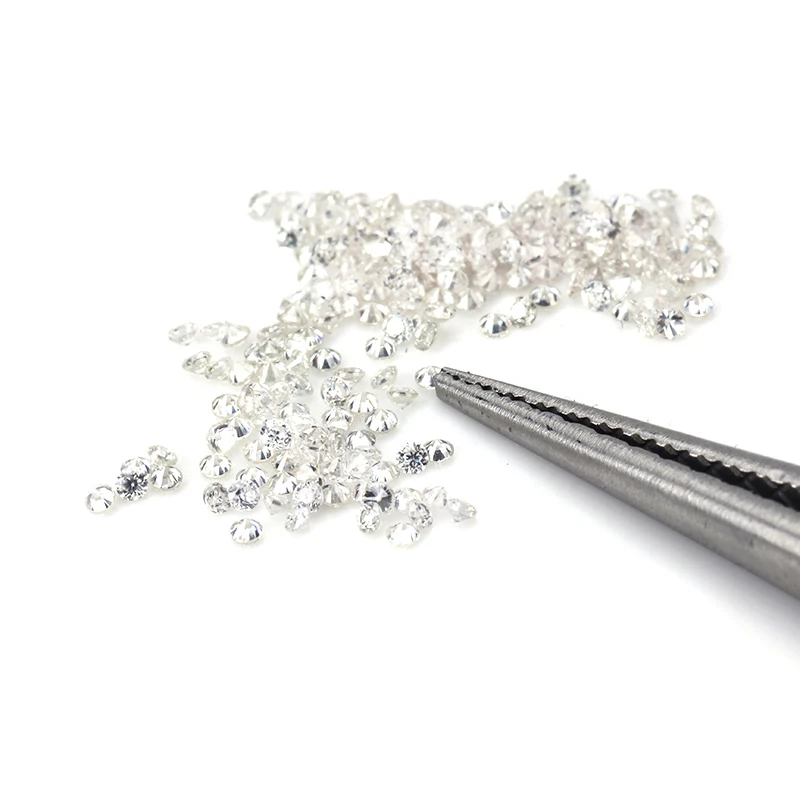 Kaisney precio al por mayor moissanita cuerpo a cuerpo corte redondo 0,8-2,9mm D VVS moissanita diamante piedra preciosa suelta para la fabricación de joyas