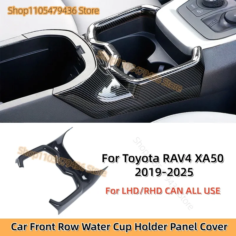 Für Toyota RAV4 XA50 2019 2020 2021 2022 2023 2024 2025 Hybrid Auto Vordere Reihe Getränkehalter Verkleidung Abdeckung Rahmen Zierleiste