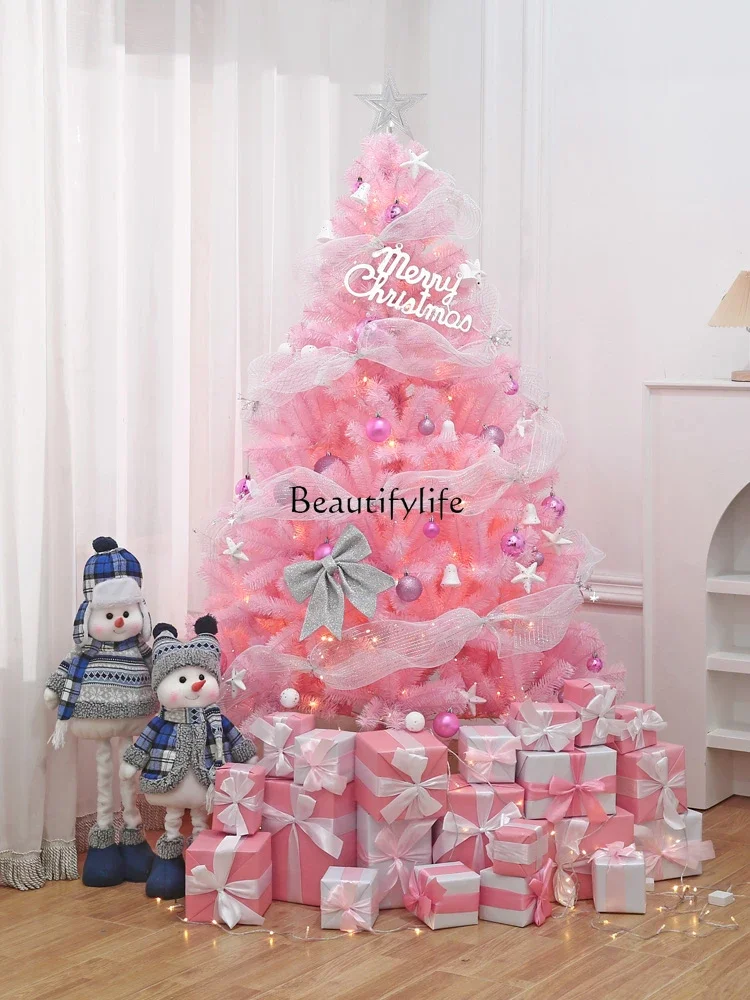 1.5/1 pink Christmas tree set home cherry blossom gradual change Christmas decoration