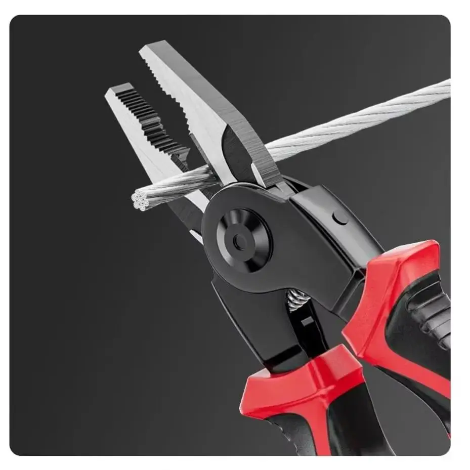5 In 1 Multifu Pliers Versatile Heavy Duty Interchangeable Set Durable PVC Handle Pliers Portable Toolbox Repair Screwdriver