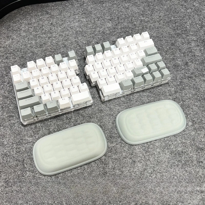 

Подставка для запястий с разделенной клавиатурой. Мягкая и удобная подставка для запястья из пены с эффектом памяти. Подставка для рук. Подставка для рук. Специальная эргономичная офисная клавиатура.