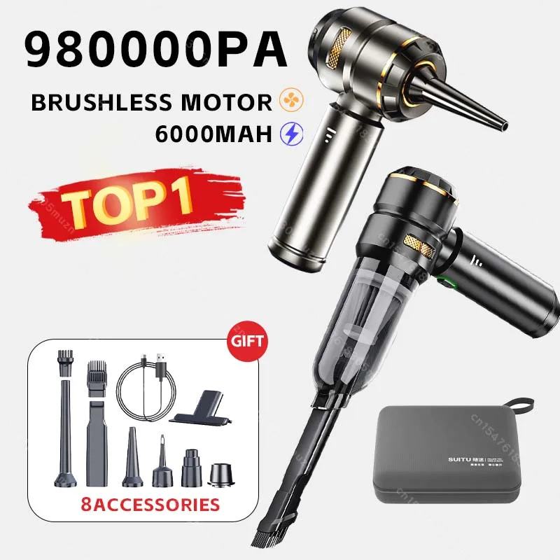 

Мини-пылесос для автомобиля, мощный беспроводной пылесос 998000PA, мощный беспроводной автомобильный пылесос, ручной портативный пылесос для автомобиля