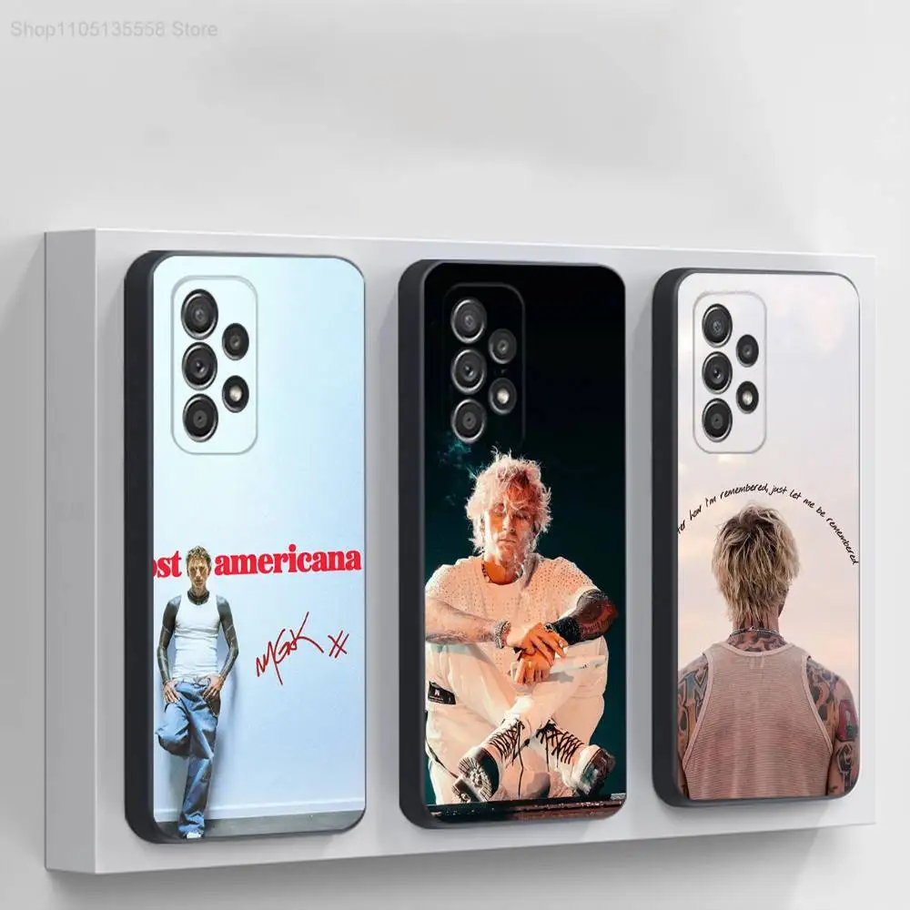 

M-MGK LOST A-AMERICANA For Samsung S 25,24,23,22,30,21,10,9,Ultra,Plus,Lite,FE,4,5G Black Soft Case Phone Case