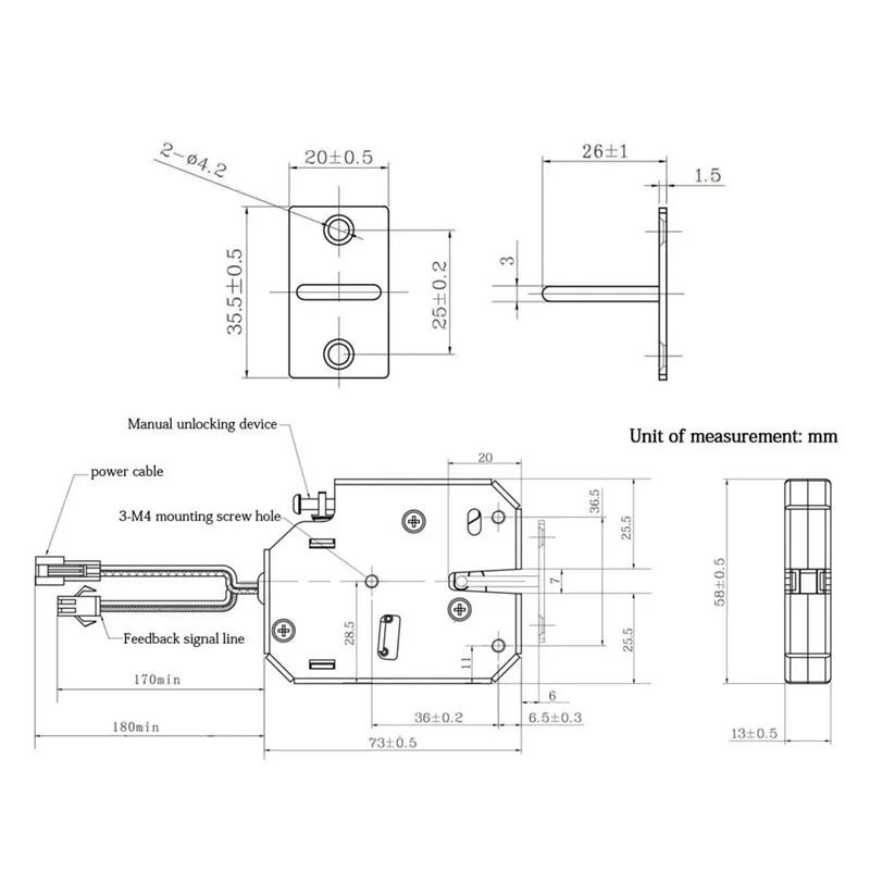 Door Locks 5PCS DC 12V Small Electromagnetic Lock Automatic Vending Electric Control Mini Cabinet Door Electronic Lock-A23R view 6