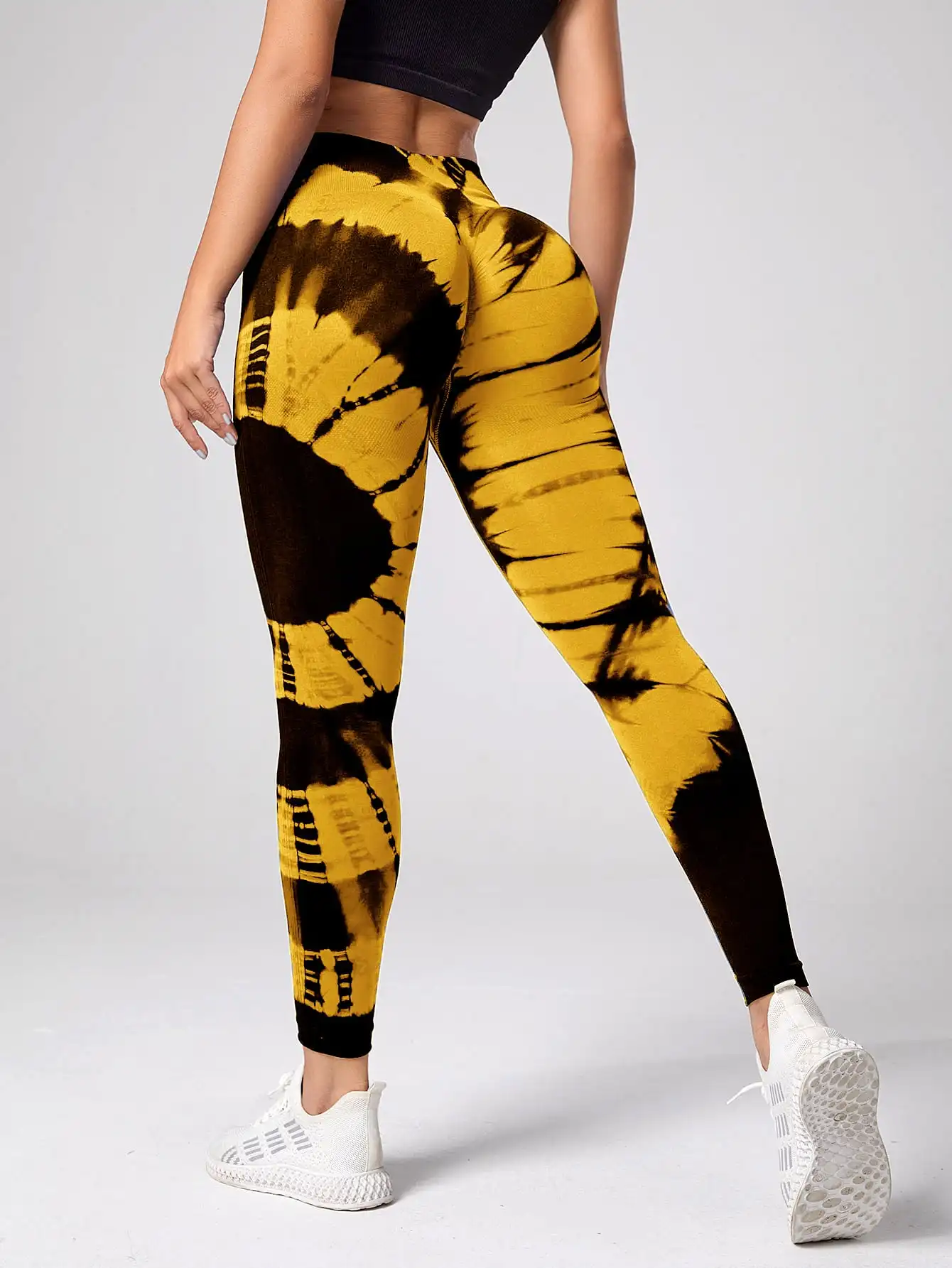 Seamless Leggings for Women Fitness Yoga Pants High Waist Tie Dye Legging Workout Scrunch Butt Lifting Sports Gym Tights Woman