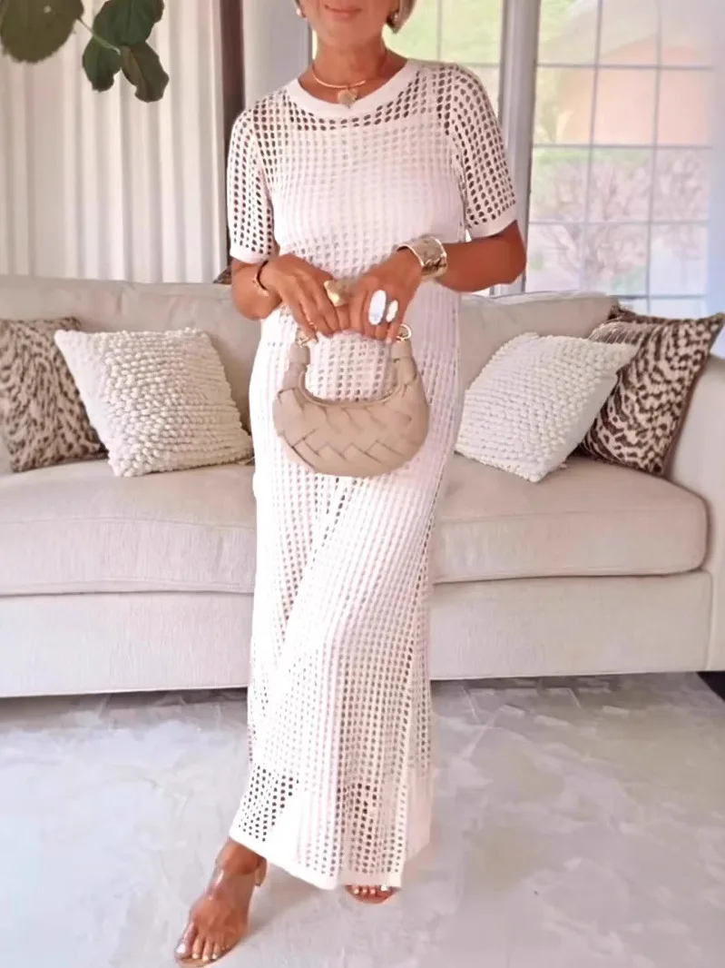 

2026 Новый женский круглый комплект из 2 предметов Ne, длинное вечернее платье Dr ort Sve, фиолетовое платье Dr Ele Faionable