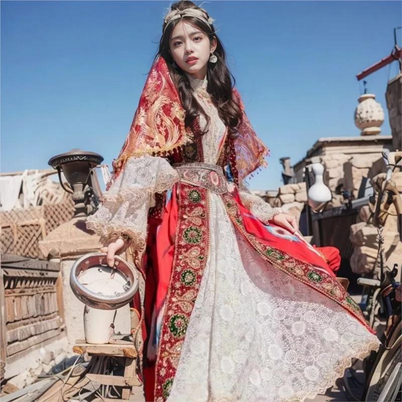 Wind exotic style portrait female travel photography shoot costumes ethnic