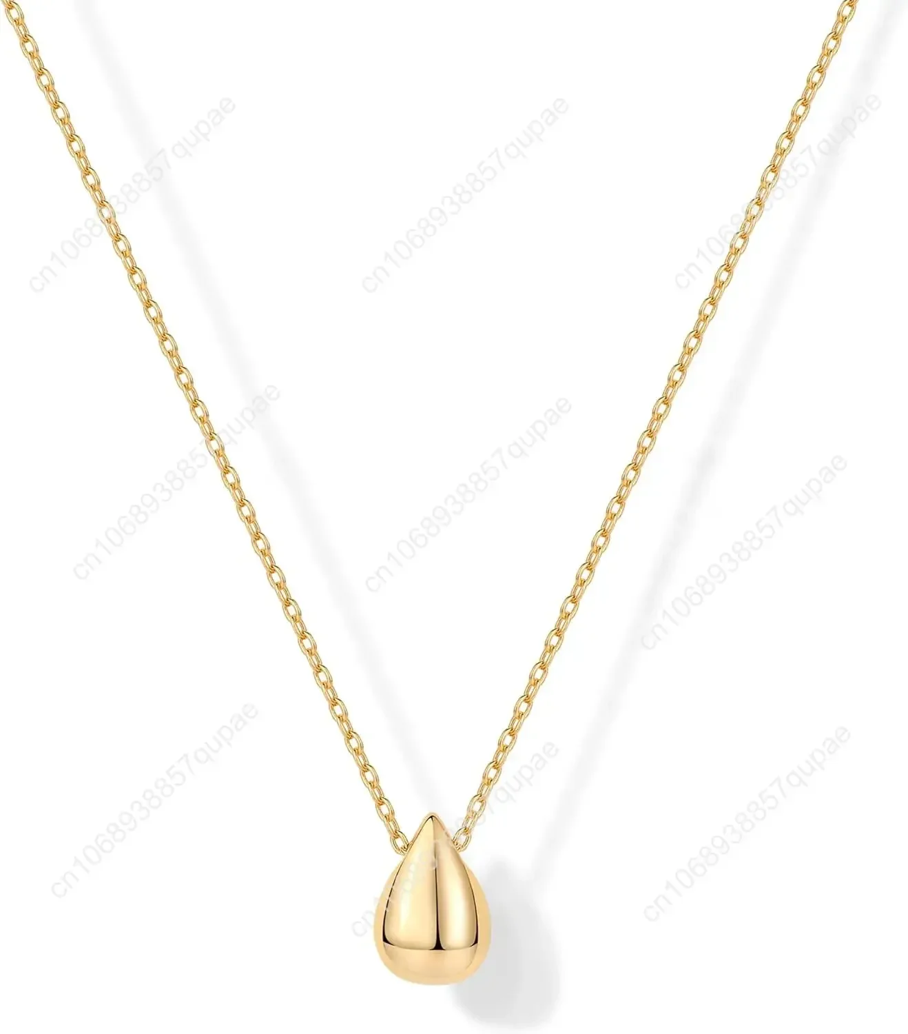 

Изящное ожерелье с подвеской в виде груши из 14-каратного золота для женщин | Ожерелья с подвесками-слезами