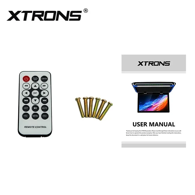 شاشة XTRONS مقاس 15.6 بوصة 1080 بكسل فيديو FHD رقمية محمولة على سقف السيارة مع تلفزيون #5