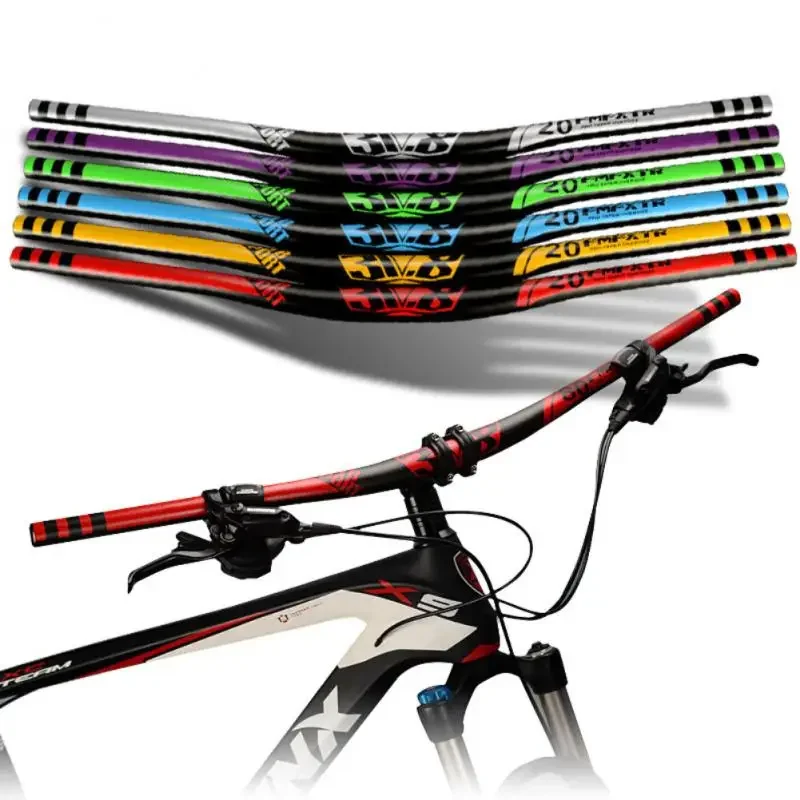 31.8mm Bike Handlebar 720mm 780mm Bicycle Ultra Long Bar Aluminum Alloy Riser Handlebar Mountain Bike Handle Bar