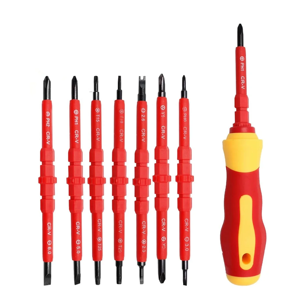 

14In1 Insulated Screwdriver Set Magnetic Screwdriver Tool Kit Electrician Multifunctional Interchangeable Screwdrivers