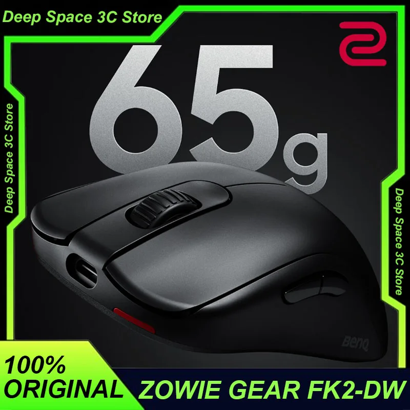 ZOWIE GEAR FK2-DW Wireless Mouse Dual Mode 3950 Sensor 4000Hz 2.4G Anti-interference Ergonomics PC Gaming Mouse Gamer Laptop