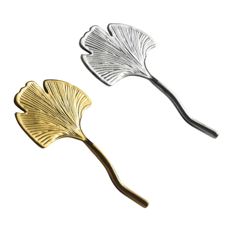 

Ginkgos Leaf Stainless Steel Chopstick Rest Tableware Holder Spoon Fork Stand