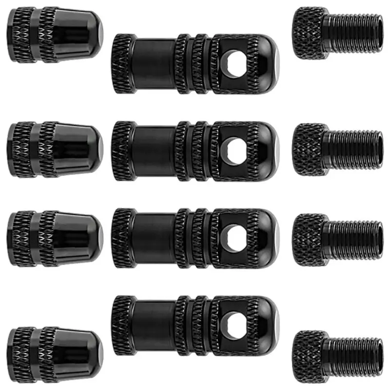 R6FE Aluminium Alloys Valves Stem Caps Set Strong Sealing Tubeless Tire Valves Caps