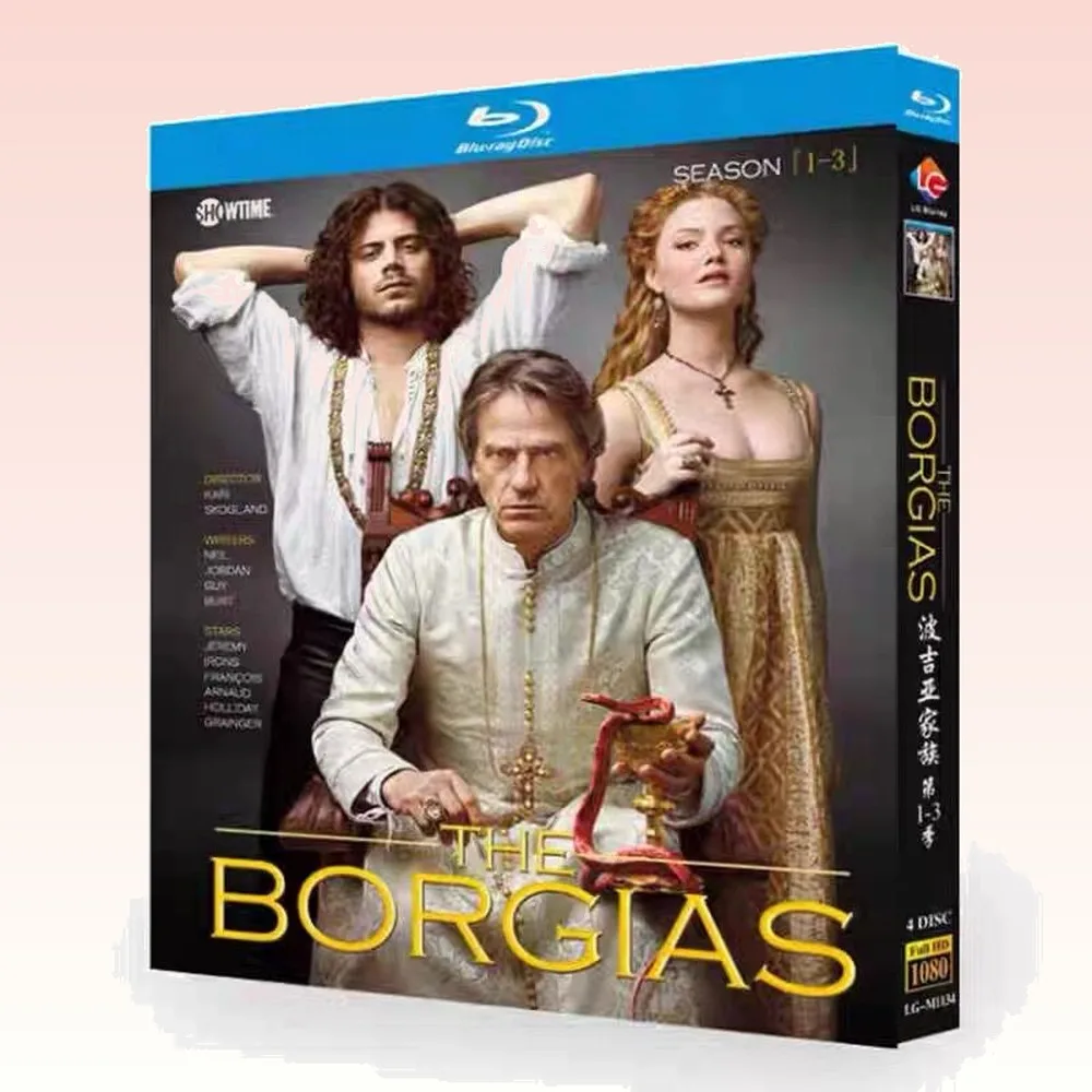 The Borgias Seasons 1-3 Complete Collection Blu-ray HD TV Series Box Set