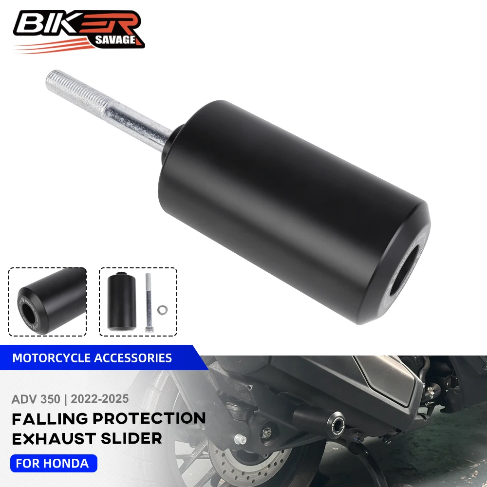 

ADV350 ползунки рамы Crash Pad для Honda ADV 350 2022-2025 защита от падения слайдер выхлопной системы двигателя Crash Pad ползунки рамы