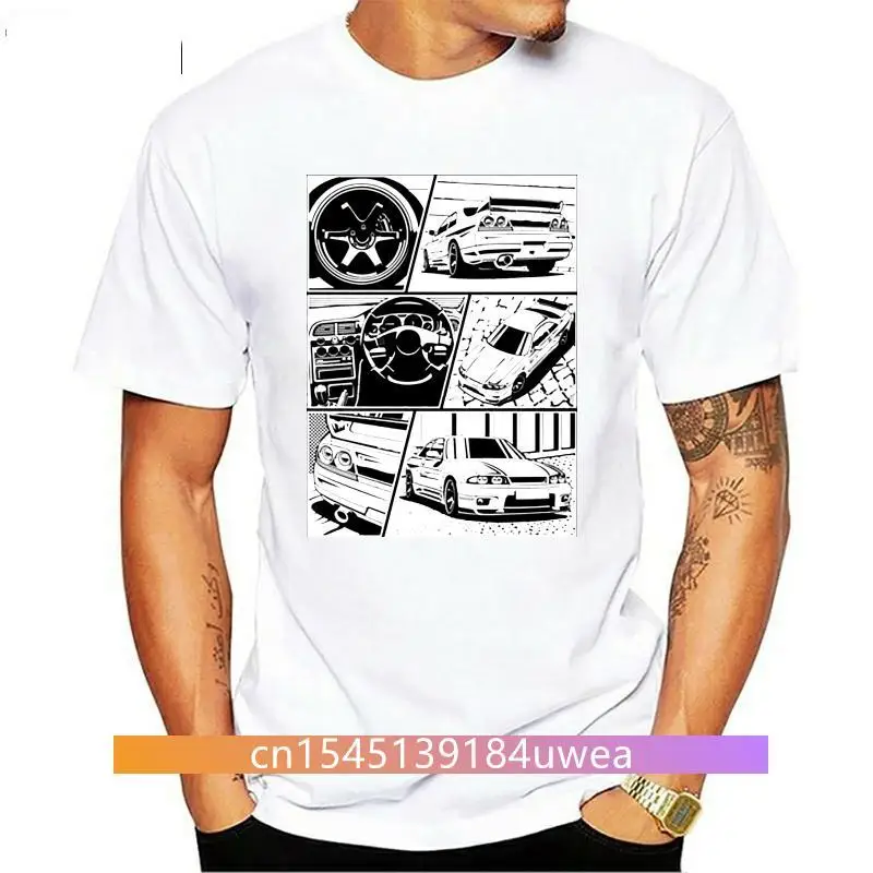 

FPACENew Men tshirt Skyline R33 GTR. Details (white background) Unisex T Shirt women T-Shirt tees top