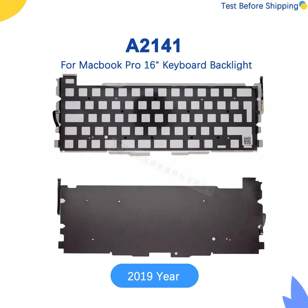 

New Laptop Keyboard Backlit Sheet For Macbook Pro Retina 16" A2141 US UK Keyboard Backlight 2019 Year