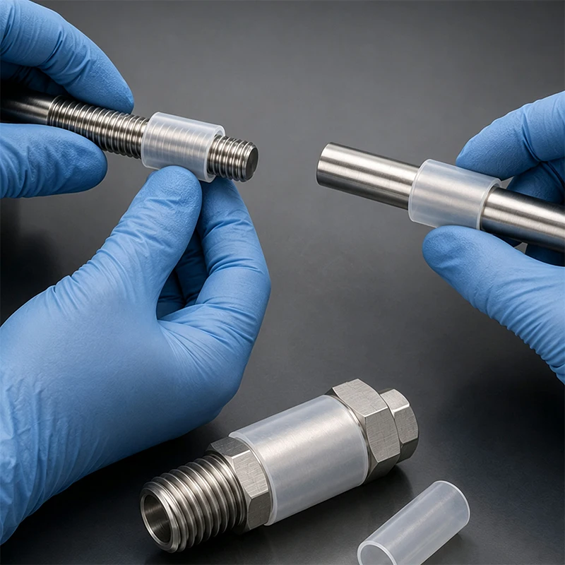 Through Hole Silicone Protective Sleeve High Temperature Resistant Bolt Thread Cover Dustproof Hardware Machining Tube Protector