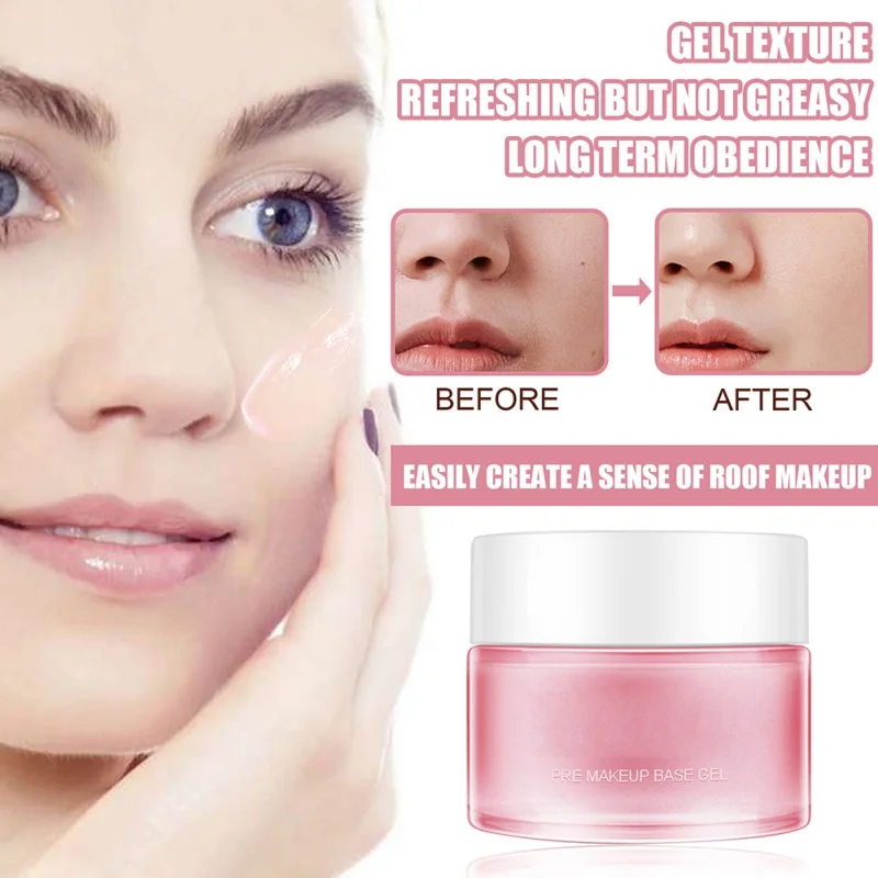 30g Pre Makeup Base Gel Concealer Cream Face Primer Lift Firming Pores Shrink Cover Acne Marks Oil Control Moisturizing