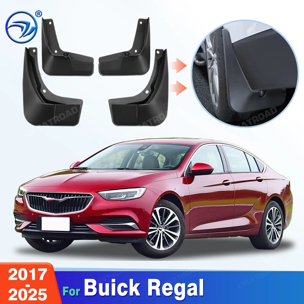 Custom Fit 4PCS Mud Flaps for Buick Regal 2017 2018 2019 2020 2021 2022 2023 2024 2025 No Drilling Splash Guards Fender