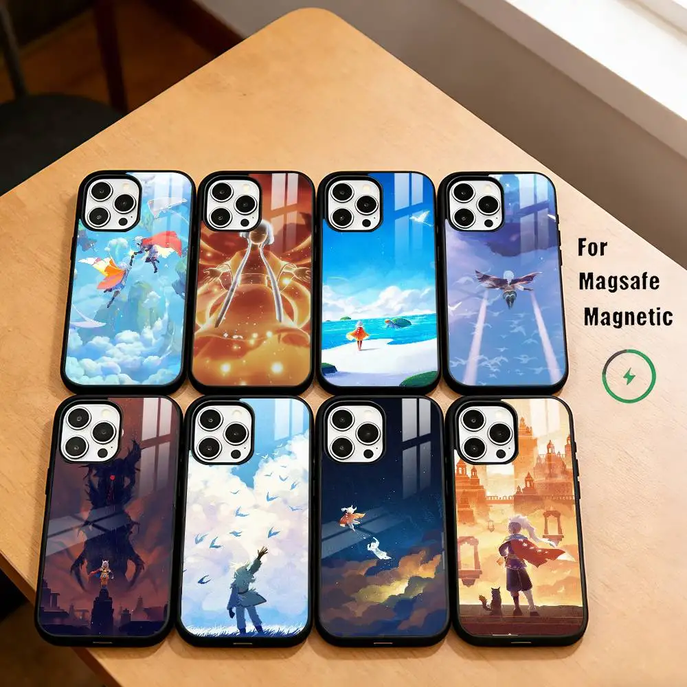 

S-Sky C-Children of the Light Phone Case For iPhone17,16,15,14,13,12,11 Plus,Pro Magnetic with Magsafe Wireless Charging