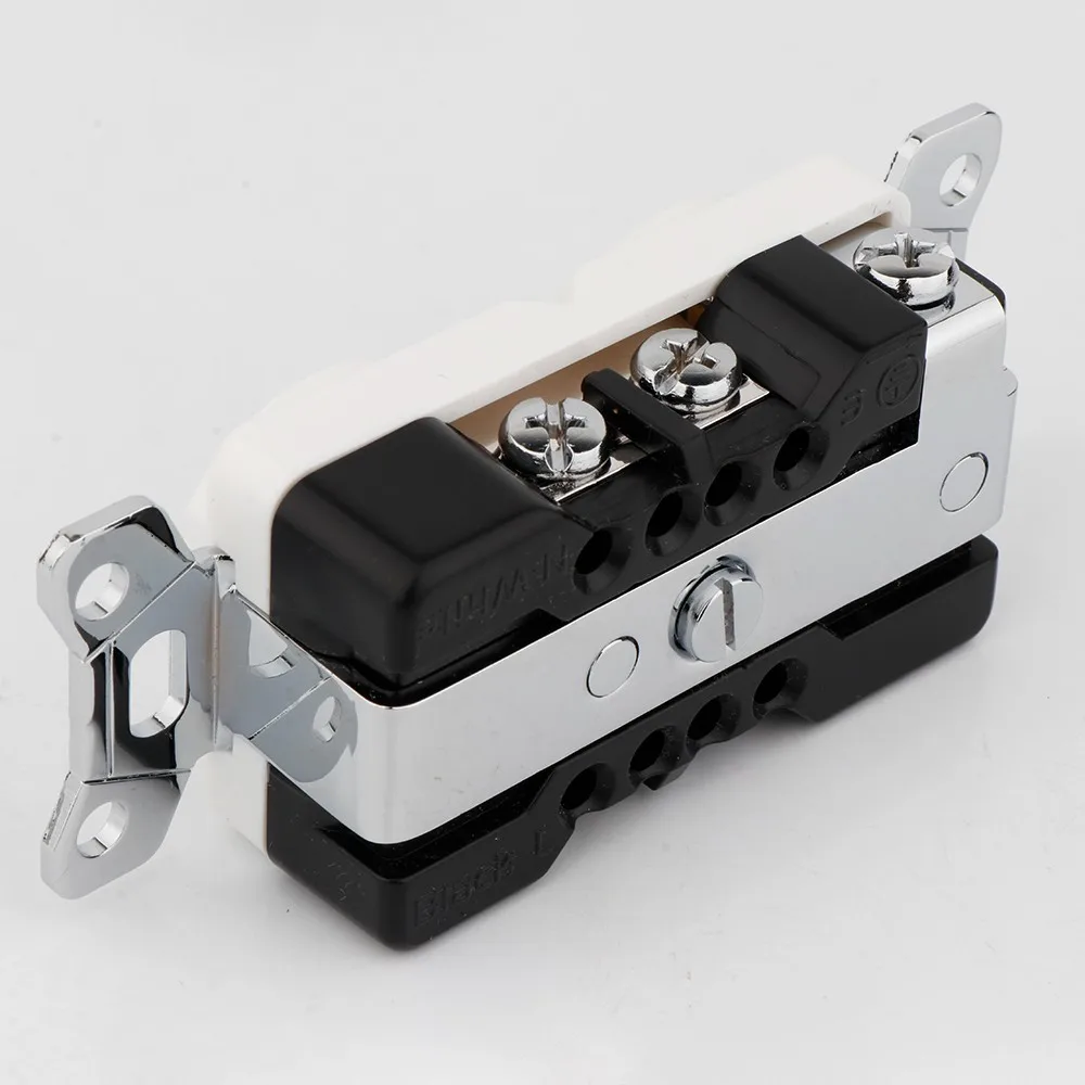 Preffair AC Power Receptacle HI-End Pure Red Copper Gold/ Rhodium plated Wall Outlet Power Distributor