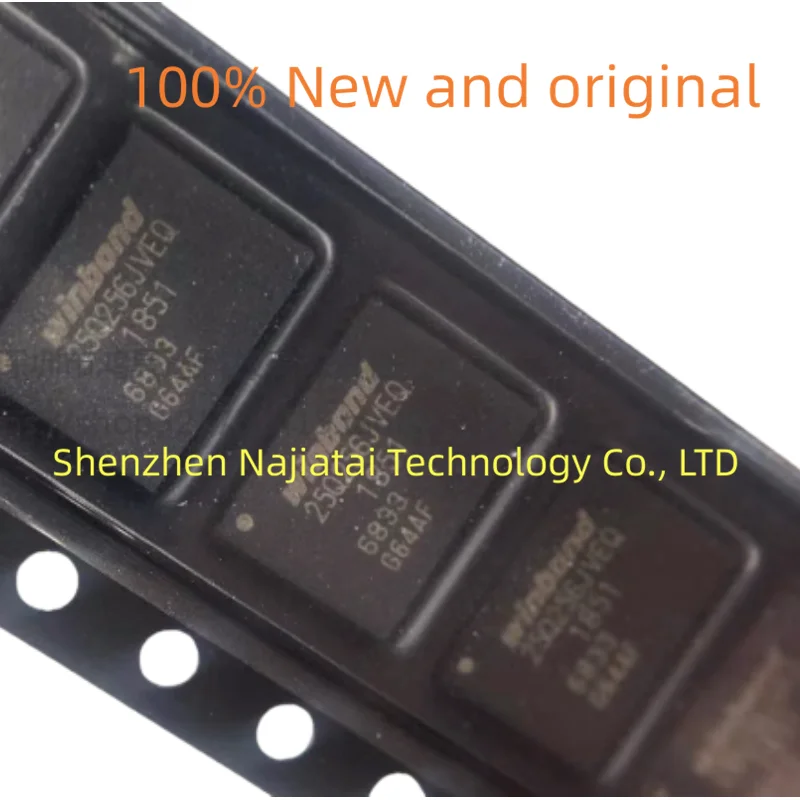 10pcs/lot 100% neues original w25q256jveiq 25 q256jveq WSON-8 ic chip