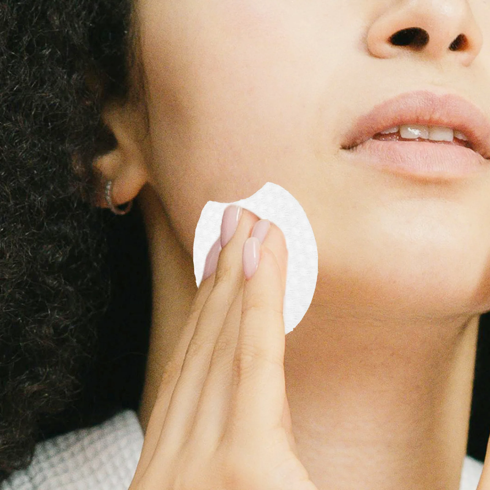 600 قطعة من وسادات إزالة المكياج الخالية من الوبر سميكة من القطن للاستعمال مرة واحدة أدوات تنظيف الوجه المرنة وسادات غير منسوجة #6