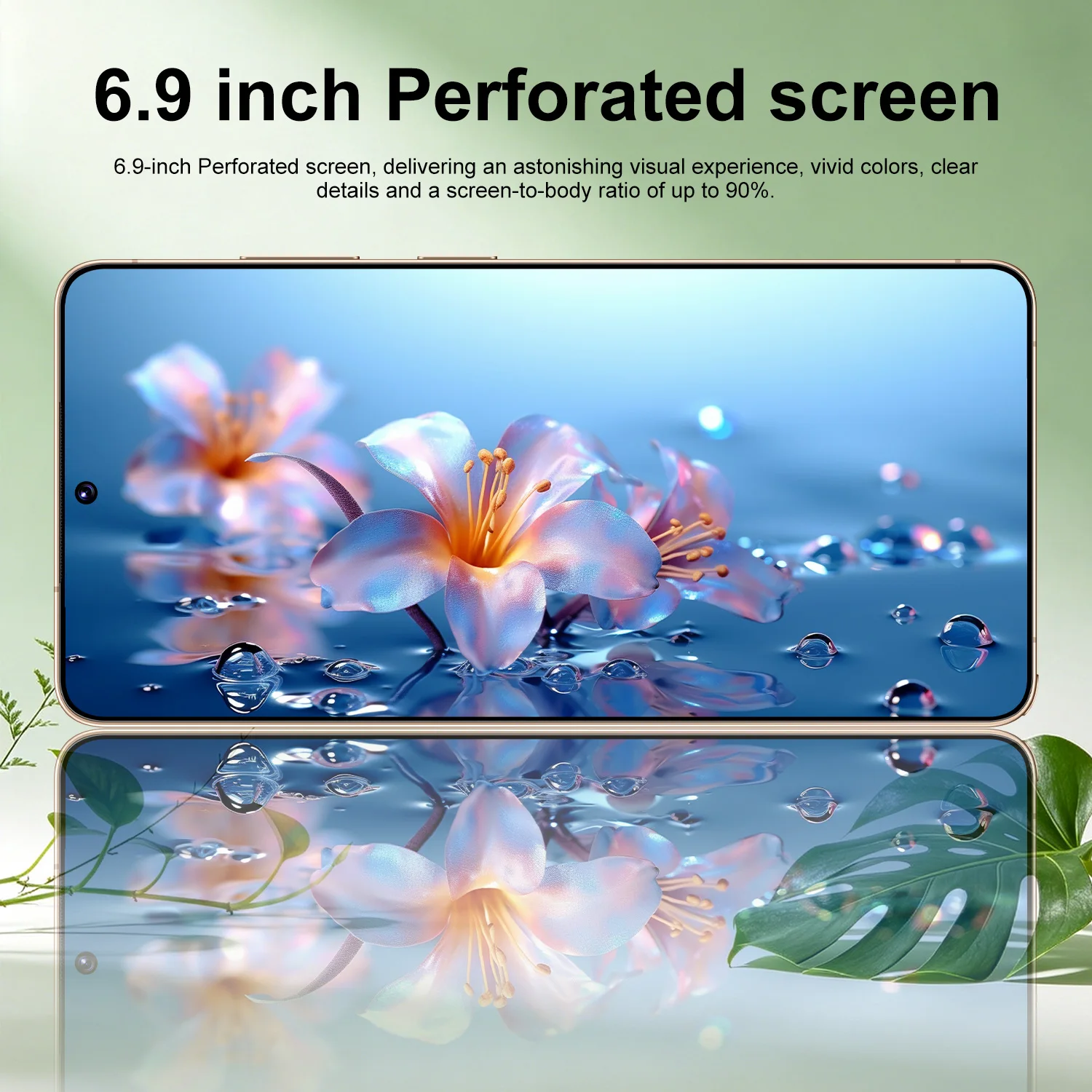 IVMI Global Vision C26 Ultra Smartphone 4G Network Android 3GB+16GB Dual SIM Google Play Store 6.9'' Face ID Mobile Phones