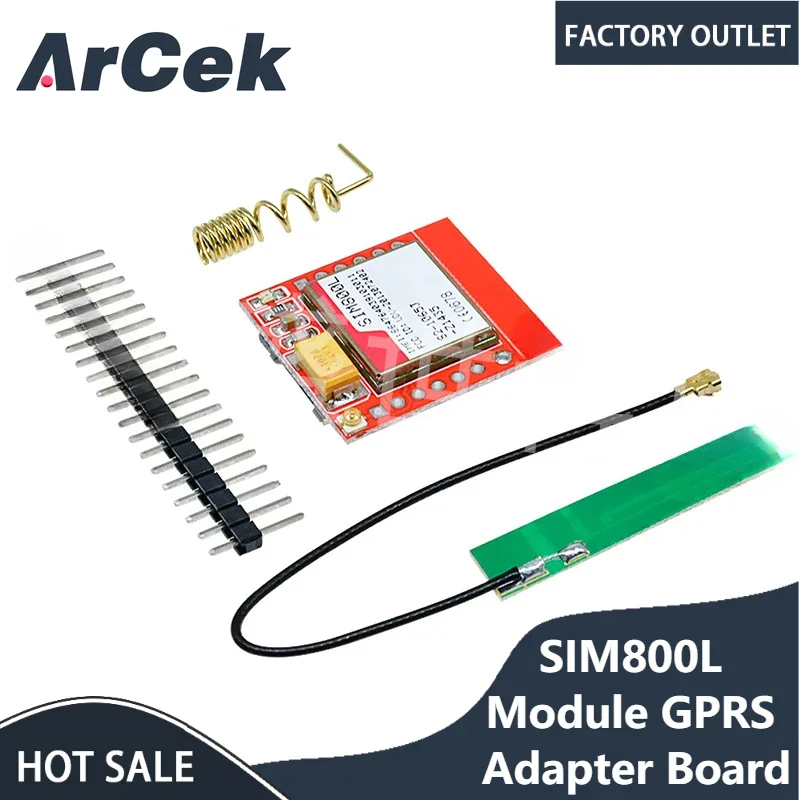 SIM800L Module GPRS Adapter Board GSM MicroSIM Card Minimum Core Board with Antenna