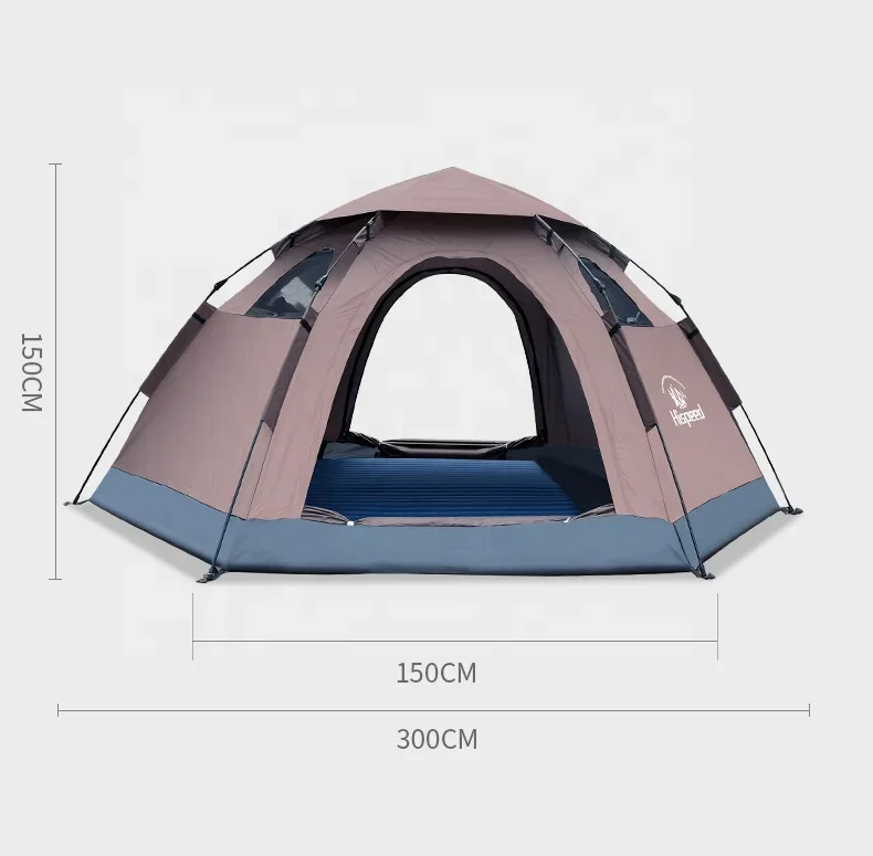 Kamp Cadiri 2.5*3m 5-8 Person Automatic Quick Open Tent PU2000mm Outdoor Pop Up Beach Camping Tents