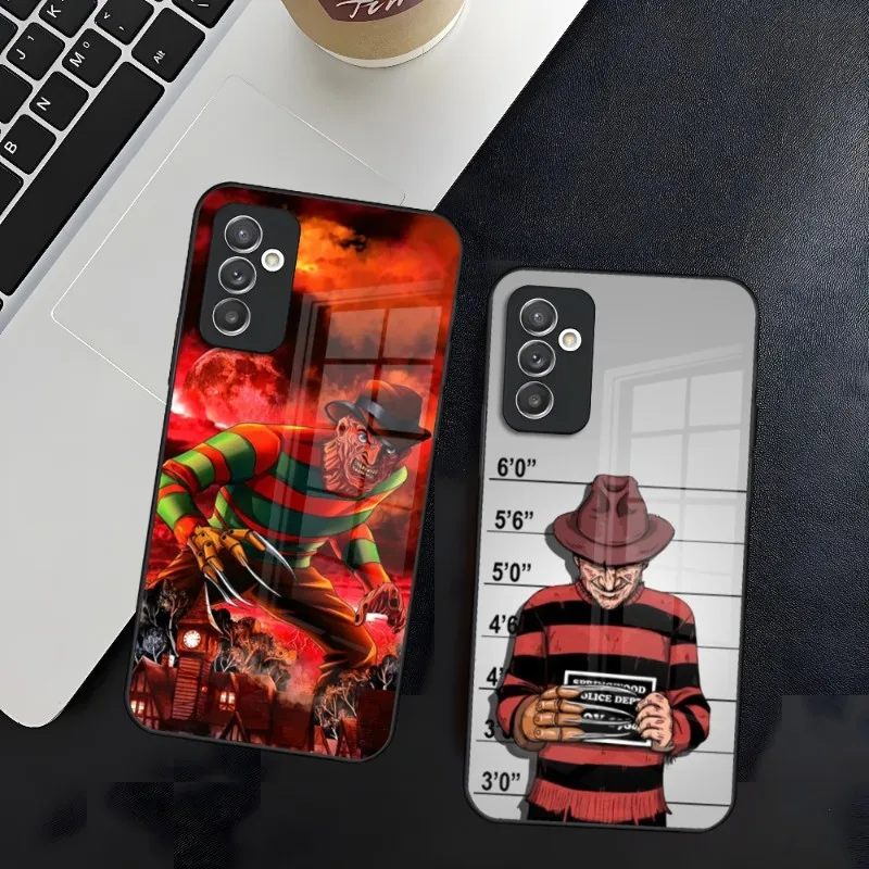 Film K-Krueger F-Freddy Horror Phone Case For Samsung S30 S21 S20 S23 S22 Fe S10 E S9 Note 20 10 Pro Ultra Plus 5G Glass