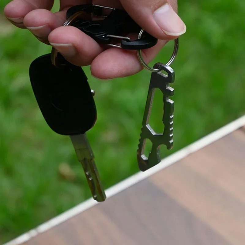 НОВАЯ МИНИ-многофункциональная монтировка из нержавеющей стали, новый мини-шестигранный ключ EDC, открывалка для бутылок, портативный инструмент для ремонта уличного велосипеда